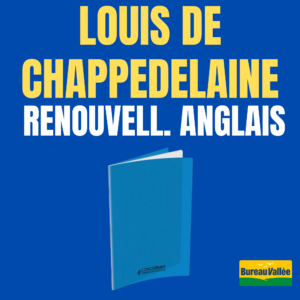 Copie de Jean Monnet - 13 RENOUVELLEMENT ANGLAIS - CAHIER 17X22 BLEU