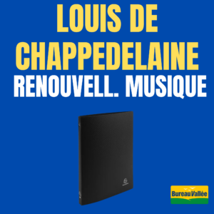 RENOUVELLEMENT MUSIQUE - CLASSEUR SOUPLE NOIR