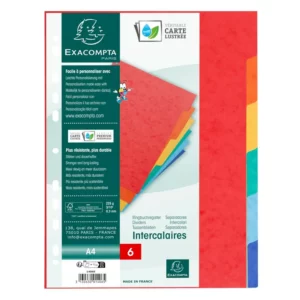 1406 Lot de 6 intercalaires