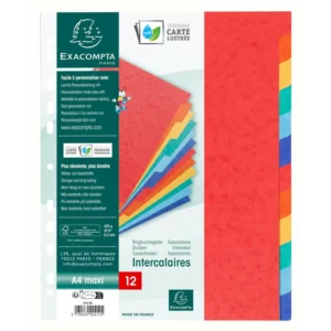 24120 Lot de 12 intercalaires A4+