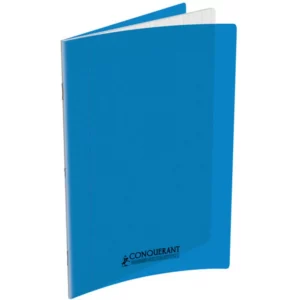 IMG_7167 Cahier polypro 17 x 22 cm - 48 pages - grands carreaux (Seyes) - bleu