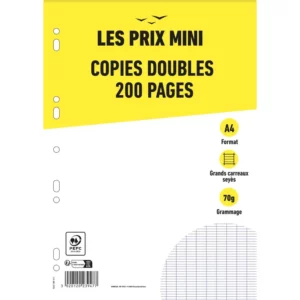 cd Copies doubles 200p grands carreaux