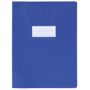 Protège cahier 24x32 bleu